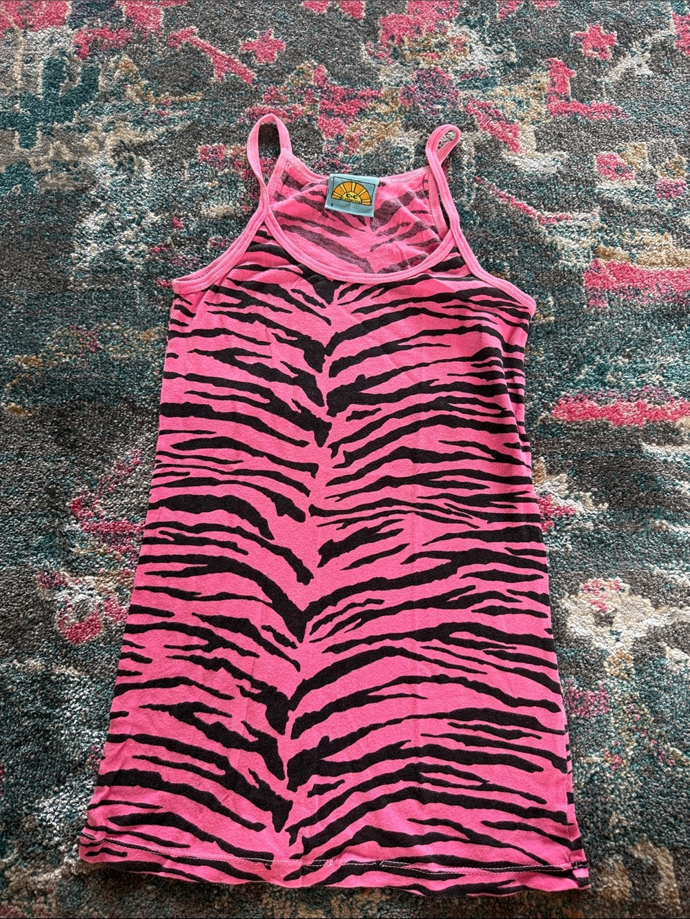 vintage c&c california zebra tank top